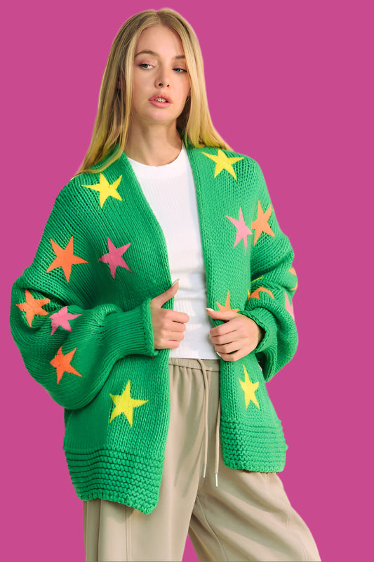 Green Star Cardigan